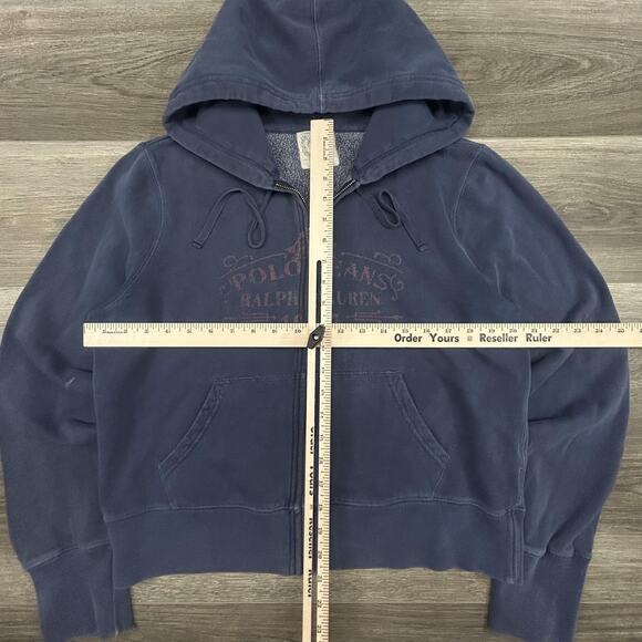 Polo Jeans Co Ralph Lauren Track Suit Set Womens XL Blue Fleece Hoodie Pants Y2K - Picture 8 of 15